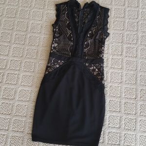 Beautiful black lace mini dress